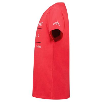 Men's T-Shirt Short Sleeve with Red Flag_img_3