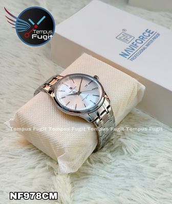 Naviforce 9230 Gents Chain Watch- Silver Dial- Silver Bezel- Silver Chain- TF Code NF978CM_img_11