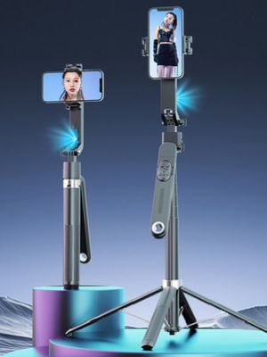 YE Q515TK Extendable 71″ Ai Face Tracking Gimbal Selfie Stick Tripod with Wireless Remote – Black