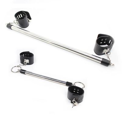 Stainless Steel Open Leg Bar Set Detachable Restriant Bondage Handcuffs Ankle Cuffs Sex Toys for Adult Couples Erotic Product_img_1