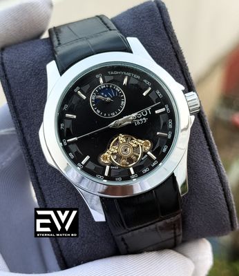 TISSOT  AUTOMATIC SILVER CASE BLACK DIAL SINGLE CHRONO_img_0