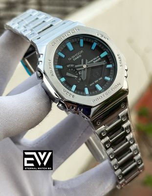 GSHOCK GA 2100 SILVER BODY SKY DIGIT BLACK DIAL_img_0