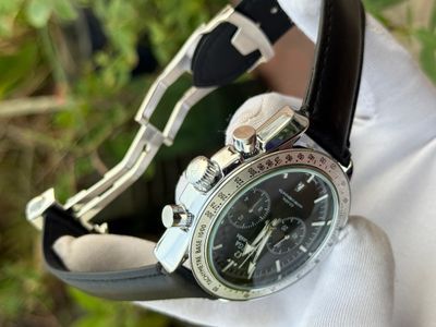 OMEGA 57 SPEED MASTER BLACK BELT SILVER CASE BLACK DIAL_img_1