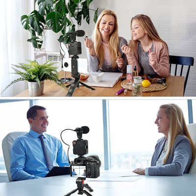 Video -Making Tripod Kit For Live Broadcast 3 In 1 With Microphone, Led Light, Mini Stand & Remote Control, Vloging Kit_img_4