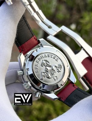 OMEGA 57 SPEED MASTER RED BELT SILVER CASE RED DIAL_img_1