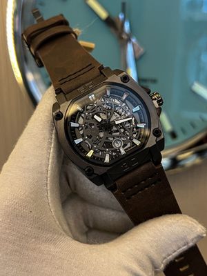 Tublar Choclate belt Square Black Dial Original_img_0