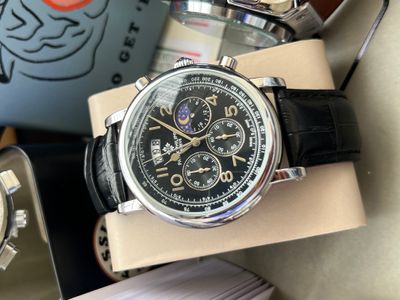 Patek Black Silver Simple Dial AA_img_0