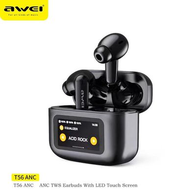 Awei T56 ANC TWS Earphone With Touch Screen_img_0