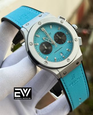 HUBLOT CLASSIC FUSION TIFFANY VELVET BELT SILVER CASE TIFFANY DIAL_img_0