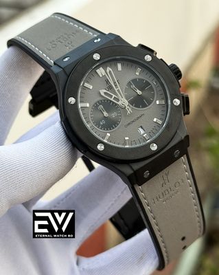 HUBLOT CLASSIC FUSION GRAY VELVET BELT BLACK CASE GRAY DIAL_img_0