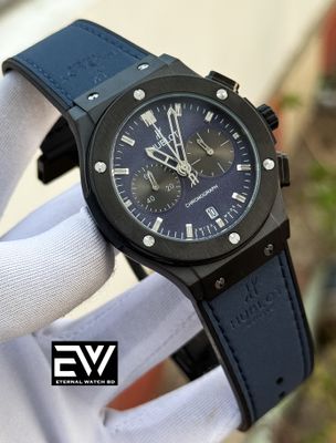 HUBLOT CLASSIC FUSION BLUE VELVET BELT BLACK CASE BLUE DIAL_img_0