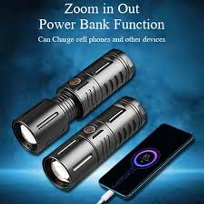 Strong Light Lamp T40 LED Flashlight USB Rechargeable Ultra-Bright Torch High Power Lantern Built-in Lithium Batteries_img_0