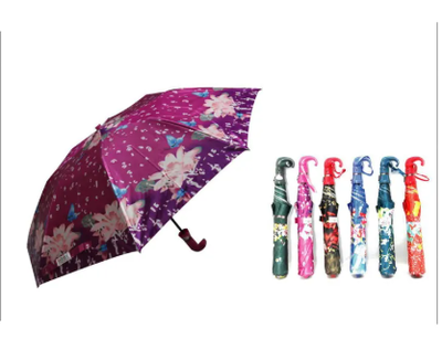 Moon Folding Auto Open Printed Umbrella – 8 Ribs (8 Sikh) | Multicolor_img_1