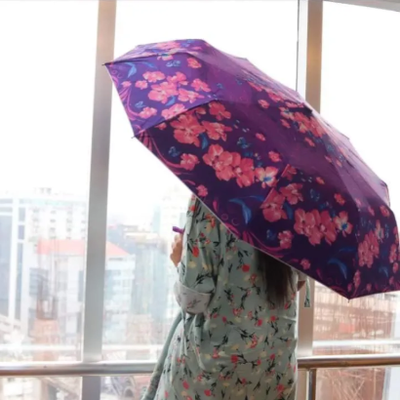 Moon Folding Auto Open Printed Umbrella – 8 Ribs (8 Sikh) | Multicolor_img_0