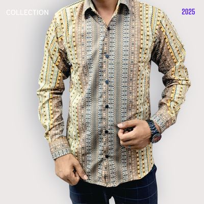 প্রিমিয়াম পপকর্ন ফেব্রিক প্রিন্ট শার্ট।_img_0