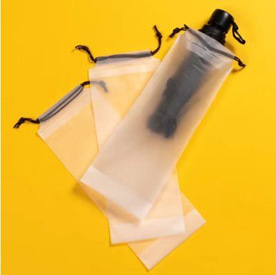 03 Pcs Drawstring Water proof Bag for Umbrella Translucent Umbrella Storage Bag Reusabl Umbrella Cover Pouch_img_2