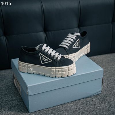 Prada Double Wheel Nylon Gabardine Sneakers