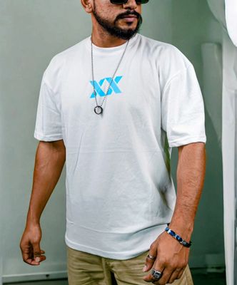 Neural Axis // unisex // white Oversized t-shirt_img_0