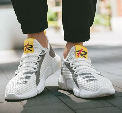 Premium Bright Flow Sneakers (White & Citron) (C-01)_img_16