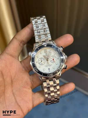 Omega Seamaster Quartz Chronograph (White Dial)_img_0