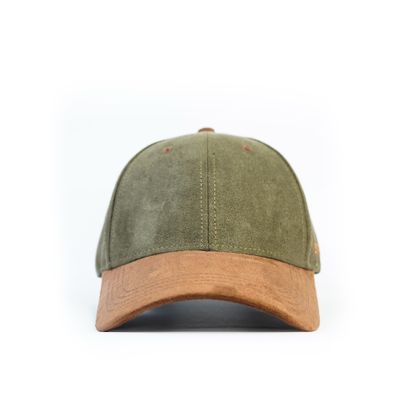 Episodes Olive Solid Contrast Suede Cap_img_2