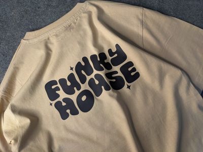 Funky Drop Shoulder T-Shirt Beige_img_4
