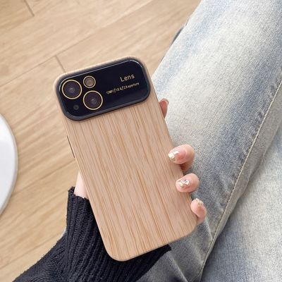 Wooden Colour Lens Protector Case for iPhone_img_0