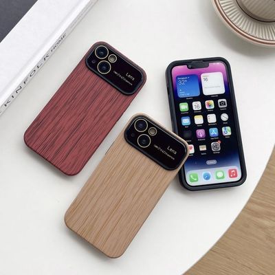 Wooden Colour Lens Protector Case for iPhone_img_4