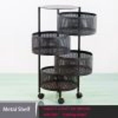 4 Layer Round Shape Kitchen Rack_img_2