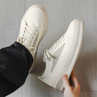 Vintage leather sneakers in black_img_5