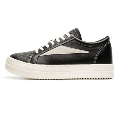 Vintage leather sneakers in black_img_8
