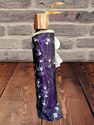 Ladies Fashionable And Elegant Anti Uv Sunshade Print Border Lace Umbrella_img_5