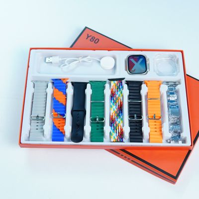 Y80 Ultra Smartwatch with 8 straps