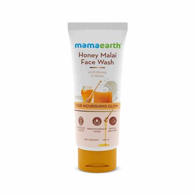 Mamaearth Honey Malai Face Wash – 100ml | Nourishing Glow | - 02325_img_0