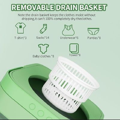 Portable Washing Machine 9L Foldable Mini Washer with 3 Cleaning Modes Half Automatic Washing Machine for Baby Clothes, Underwear or Small Items_img_1