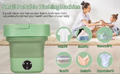 Portable Washing Machine 9L Foldable Mini Washer with 3 Cleaning Modes Half Automatic Washing Machine for Baby Clothes, Underwear or Small Items_img_3