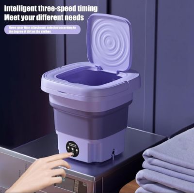 Portable Washing Machine 9L Foldable Mini Washer with 3 Cleaning Modes Half Automatic Washing Machine for Baby Clothes, Underwear or Small Items_img_7