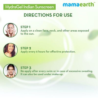 Mamaearth Hydragel Indian Sunscreen Spf 50, With Aloe Vera & Raspberry, For Sun Protection - 50G_img_4
