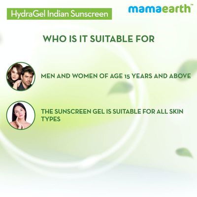 Mamaearth Hydragel Indian Sunscreen Spf 50, With Aloe Vera & Raspberry, For Sun Protection - 50G_img_5