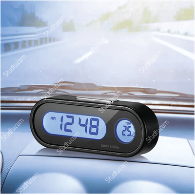 Car Dashboard Clock With Thermometer_img_2