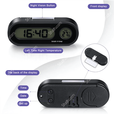 Car Dashboard Clock With Thermometer_img_3