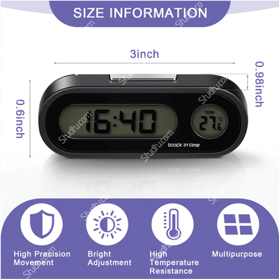 Car Dashboard Clock With Thermometer_img_5