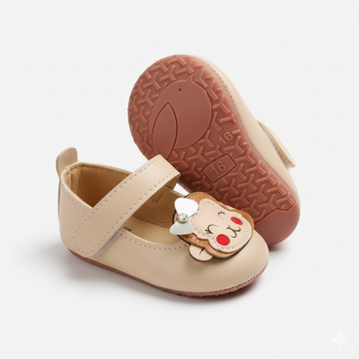Baby Girls Monkey Soft PU Leather Shoes (6 - 24 months) for yours ANGEL SHOP_img_1