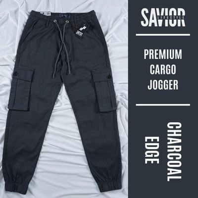 Charcoal EDGE Premium Cargo Jogger – Rugged Fit & Utility_img_0