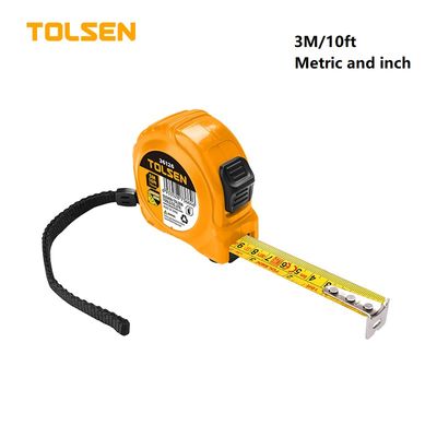 Tolsen Steel Measuring Tape 3M/10ft with metric and inch 36125_img_0
