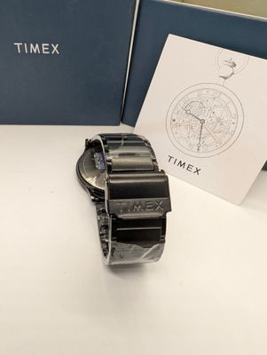 TIMEX Black Dial Stainless Steel Analog Watch_img_5