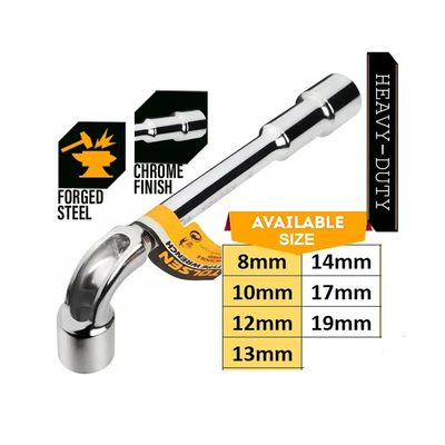 Tolsen L-Type Wrench (8 | 10 | 12 | 13 | 14 | 17 | 19mm) High Strength Metal_img_0