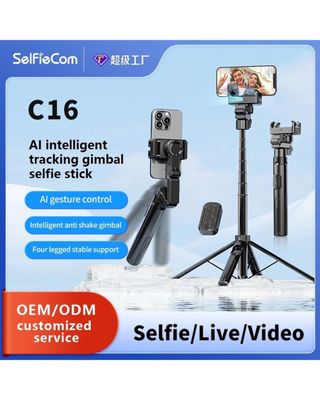 C16 AI Gesture Control Selfie Stick with 3-Axis Gimbal_img_5