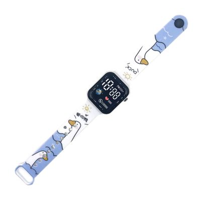 Creative cartoon cool printed button LED watch_img_2