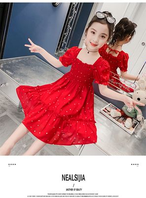 Imported ⭐ Girls' Summer Western Style Dress – Trendy Kids Outfit_img_6